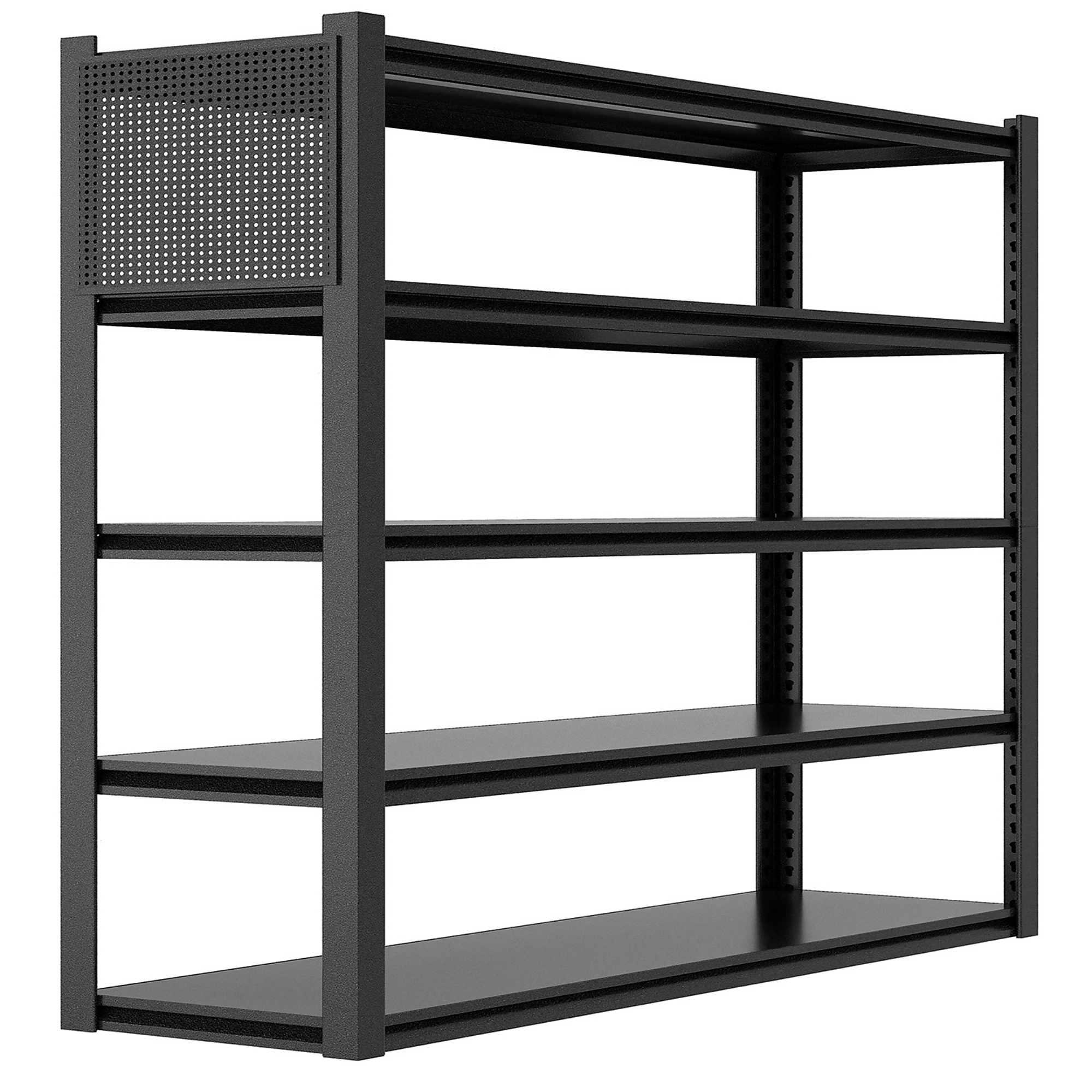 Heavy Duty Garage Shelving Units with Pegboard